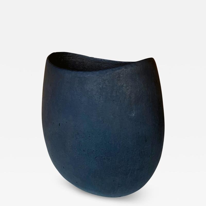 John Ward Ceramic Oval Vessel by British Studio Potter John Ward