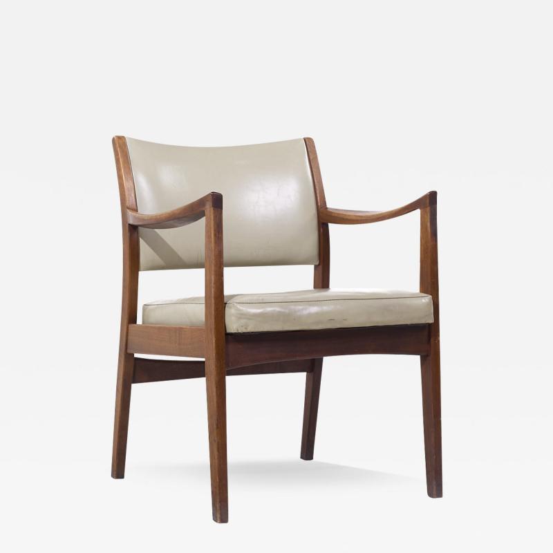 Johnson Chair Co Mid Century Walnut Arm Chair
