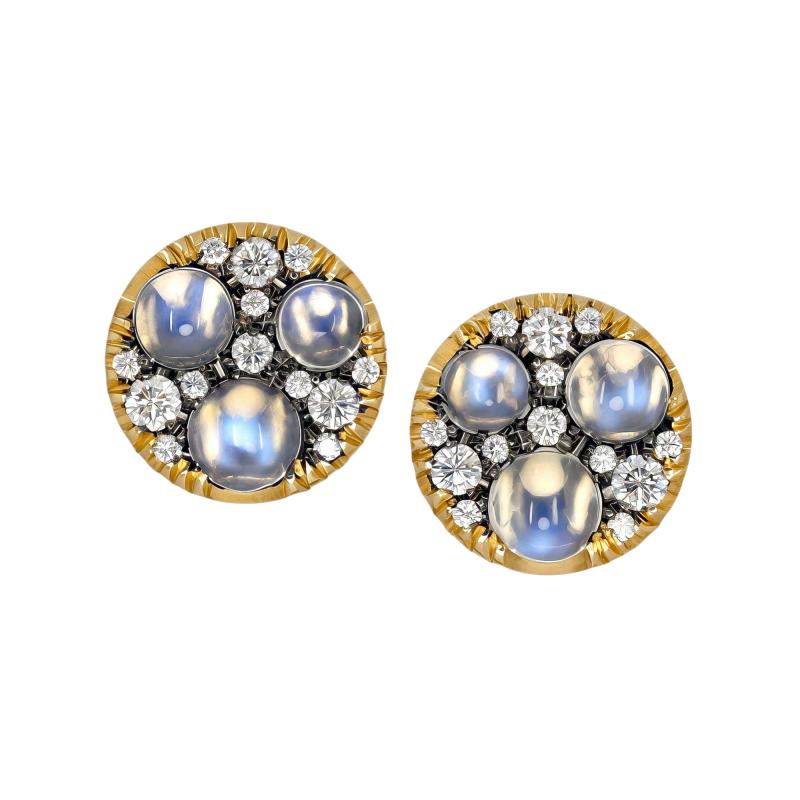 Joke Quick Glowing Moonstone White Diamond Starstruck Stud Earrings Joke Quick 2026