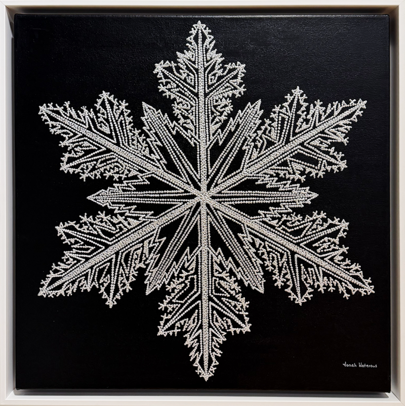 Jonah Waterous Snowflake on Black 0188