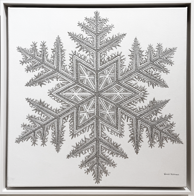Jonah Waterous Snowflake on White 0187