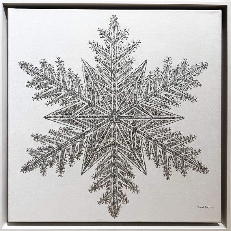 Jonah Waterous Snowflake on White 0190