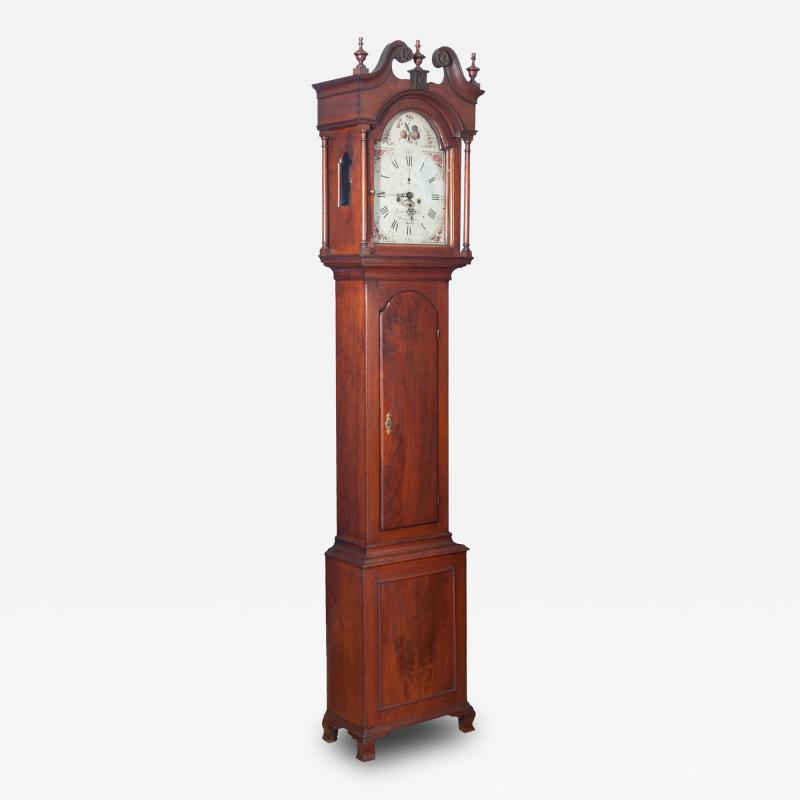 Jonas Alrichs Walnut Tall Case Clock by Jonas Alrichs