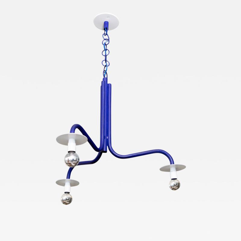 Jonas Bohlin JONAS BOHLIN 3 ARM CHANDELIER IN ULTRAMARINE BLUE C 