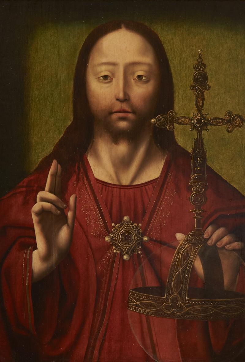 Joos van Cleve Christ as Salvator Mundi
