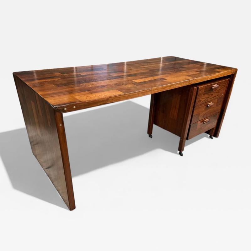 Jorge Zalszupin Desk in Rosewood with File Cabinet Jorge Zalszupin 1960s Lot 404 579