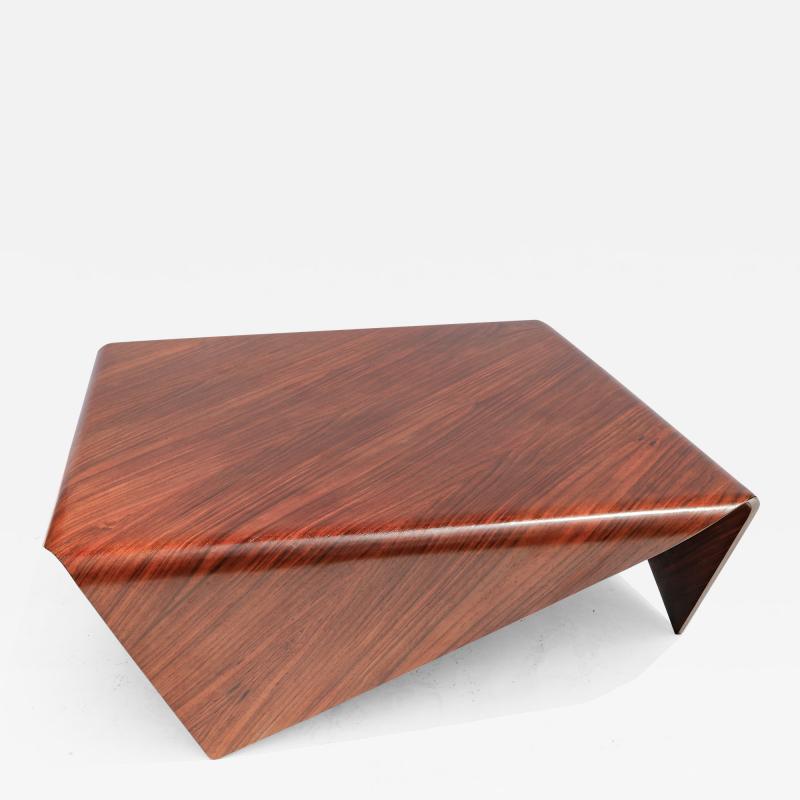 Jorge Zalszupin Jorge Zalszupin 1960s Brazilian Jacaranda Square Andorinha Coffee Table