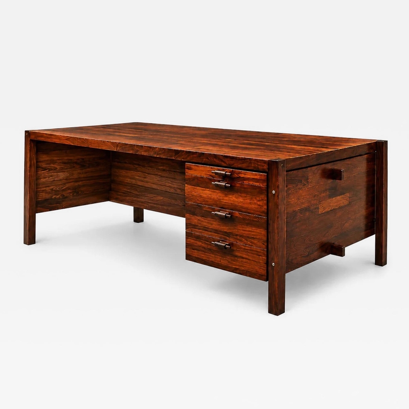 Jorge Zalszupin Jorge Zalszupin Diplomata Executive Desk in Brazilian Rosewood Brazil