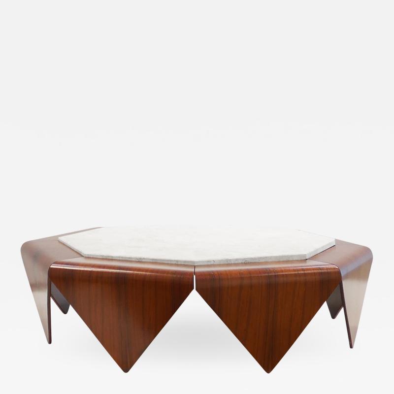 Jorge Zalszupin Octagonal Coffee Table