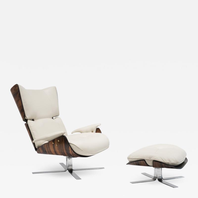 Jorge Zalszupin Paulistana Lounge Chair Ottoman