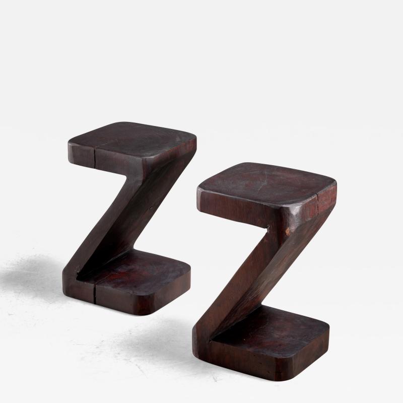 Jos Zanine Caldas Pair of Zanine Caldas Z stools