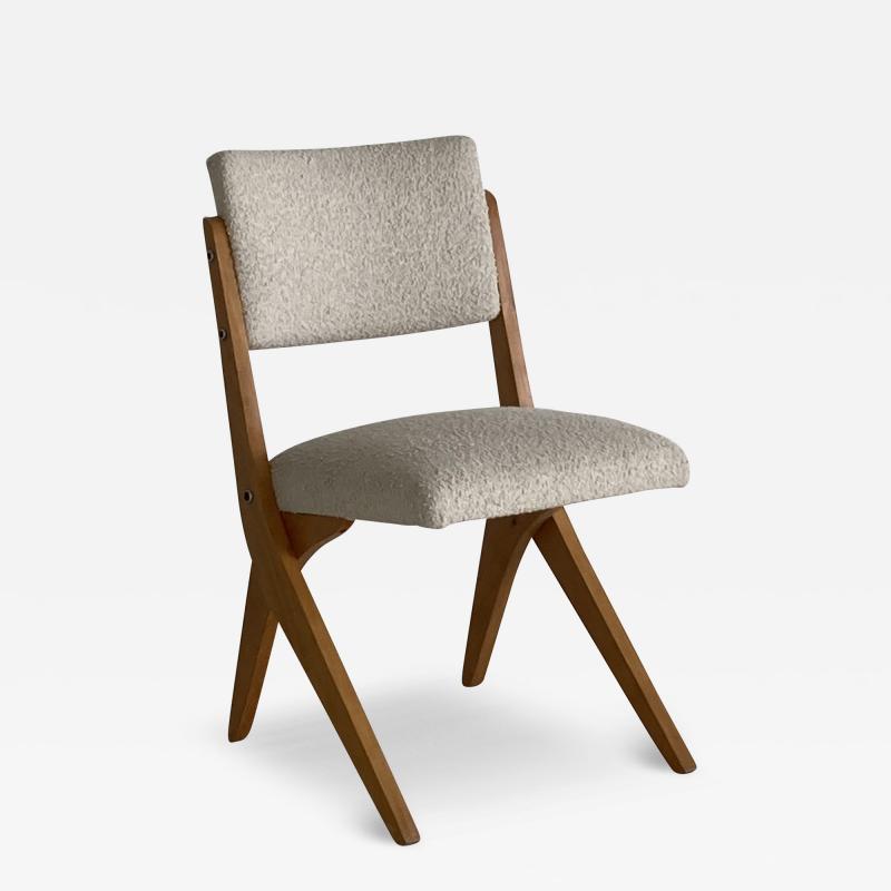 Jos Zanine Caldas Tesoura Chair by Jos Zanine Caldas in Cream Boucl 