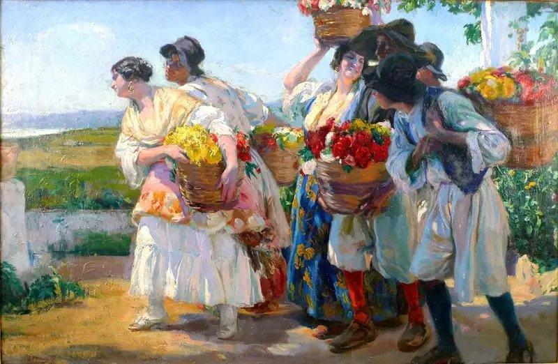 Jose Mongrell Valencian Flower Pickers