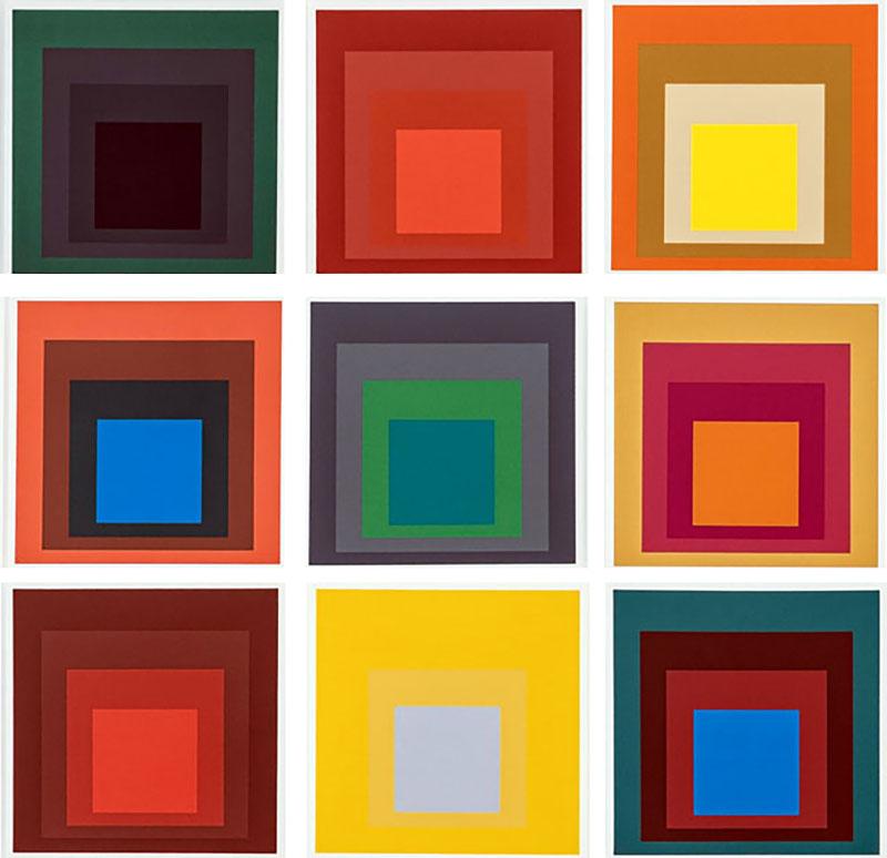 Josef Albers Homage to the Square Serigraphs by Josef Albers