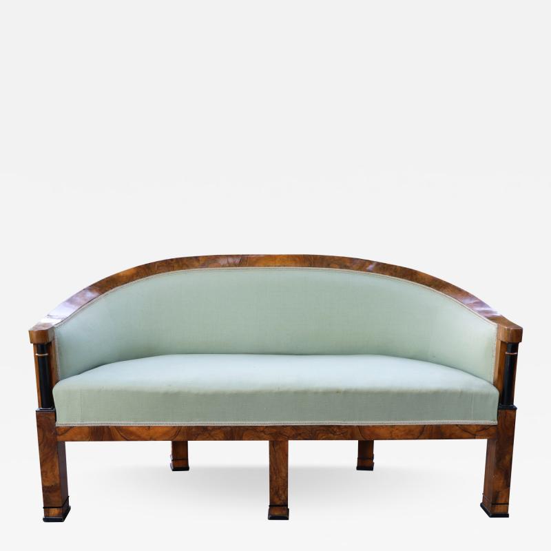 Josef Danhauser An Exquisite Biedermeier Walnut Sofa Vienna c 1825 