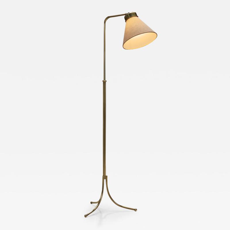 Josef Frank 1842 Adjustable Brass Floor Lamp by Josef Frank for Svenskt Tenn Sweden 1930s