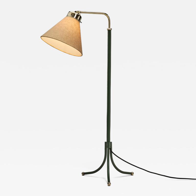 Josef Frank Green Lacquered and Brass 1842 Floor Lamp by Josef Frank Sweden Mid 20th C 