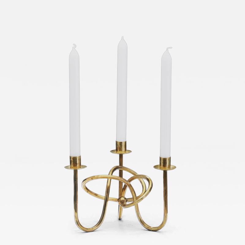 Josef Frank Josef Frank V nskapsknuten Brass Candelabra for Firma Svenskt Tenn Sweden 1940s