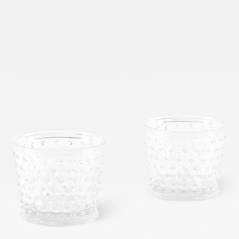 Josef Frank Pair of Hortus Glass Pots or Vases by Josef Frank