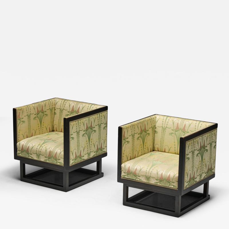 Josef Hoffmann Cabinet Armchairs by Josef Hoffmann Austria 1903