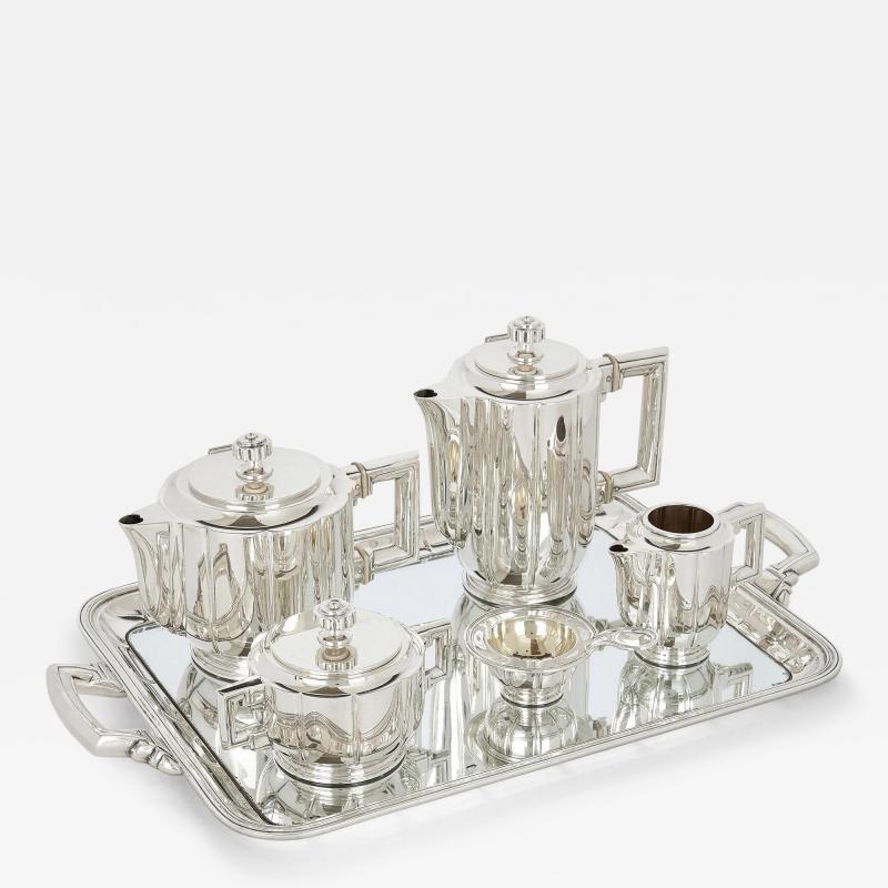 Josep Buxeda Art Deco Spanish silver coffee and tea set