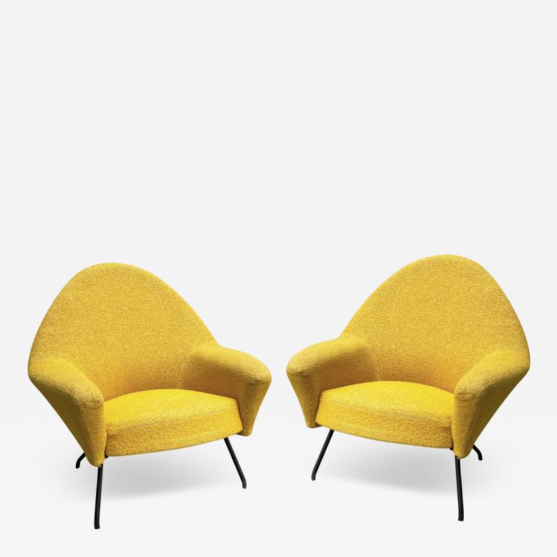 Joseph Andre Motte Pair of model 770 armchairs by Joseph Andr Motte Ed Steiner France circa 1958