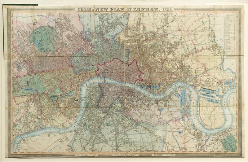 Joseph Cross Cross s New Plan of London 1838 