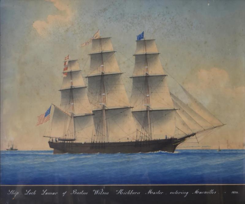 Joseph Honor Maxime Pellegrin JOSEPH H M PELLEGRIN SHIP LOCH LAMAR OF BOSTON WILSON HICHBORN MASTER