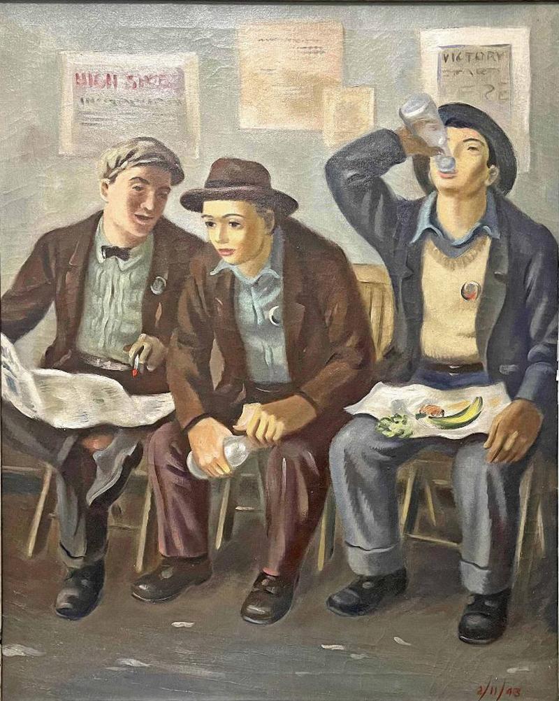 Joseph L Van Sickle Waiting at the Station Joseph L Van Sickle 1915 1985 