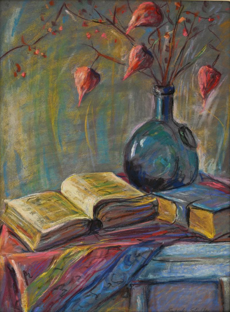 Joseph Stella Still Life of Books and Chinese