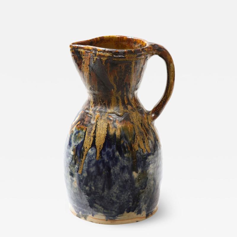 Joseph Talbot Glazed Ceramic Pitcher by Joseph Talbot France c 1940