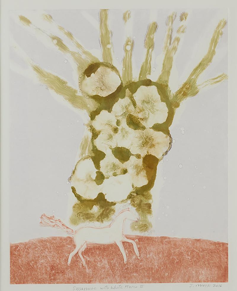 Josie Merck White Horse with Sycamore II