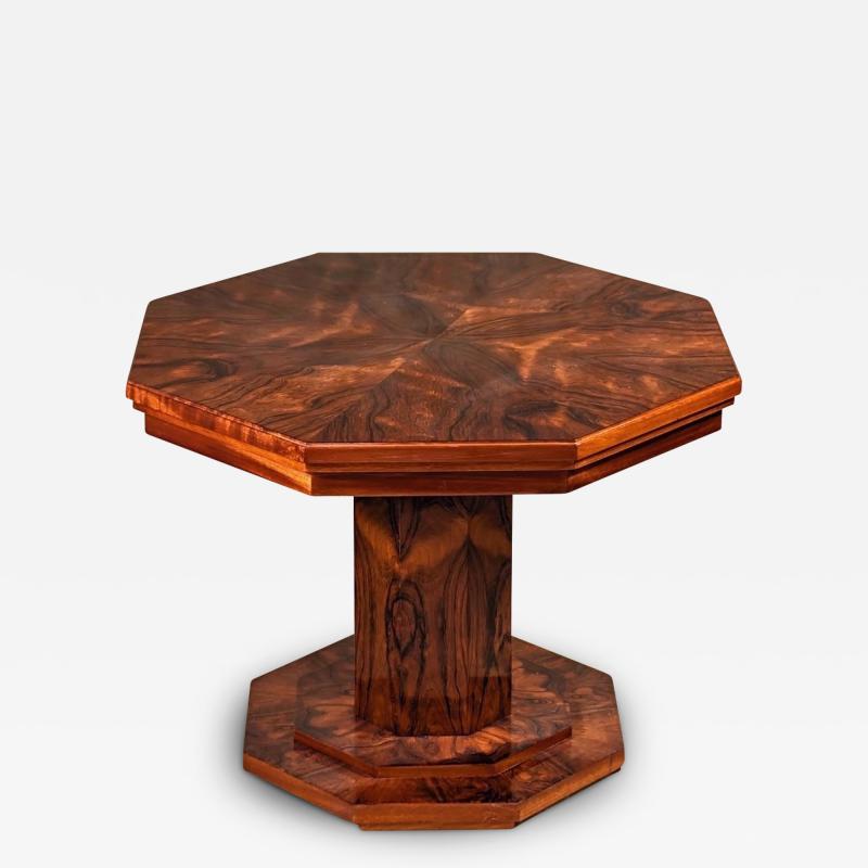 Joubert et Petit DIM DIM Joubert et Petit center side table in figured rosewood