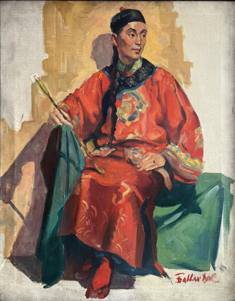 Joyce Ballantyne Formal Portrait of a Chinese Man in Traditional Dress