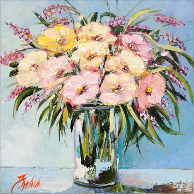 Judith Dalozzo Soft Pink Floral