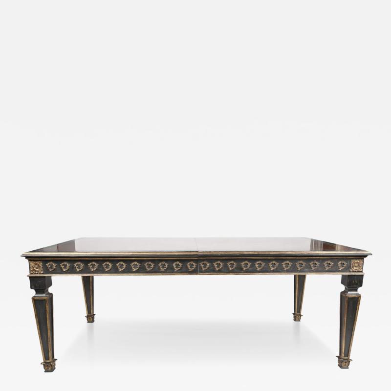 Judson Rothschild Judson Rothschild Neoclassical Style Dining Table With Two Leaves