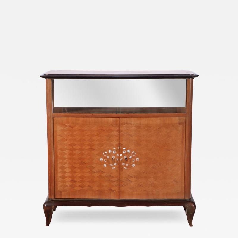 Jules Leleu A French Modernist Bar Cabinet in the Manner of Jules Leleu C 1950
