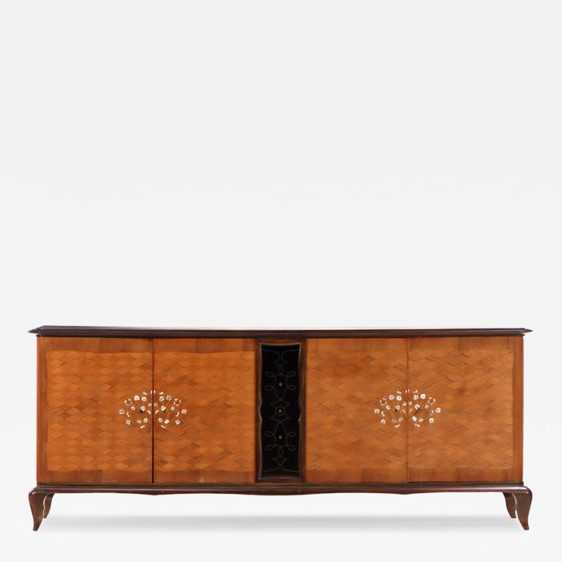 Jules Leleu A French Modernist Marquetry Sideboard attributed to Jules Leleu C 1950 
