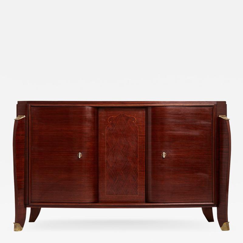 Jules Leleu Art Deco Rosewood Sideboard by Jules Leleu