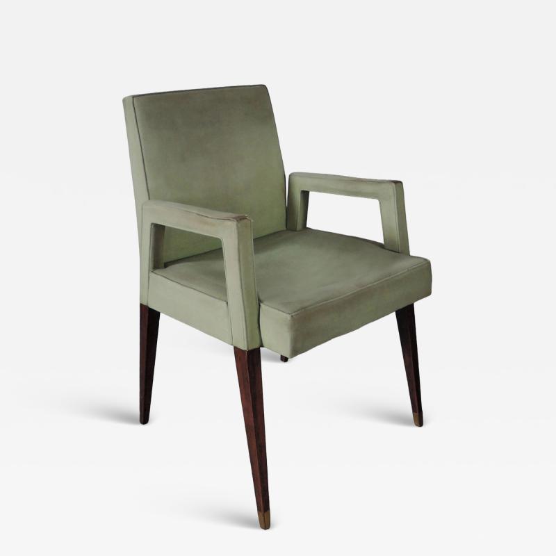 Jules Leleu Fine French 1960s Armchair by Jules Leleu