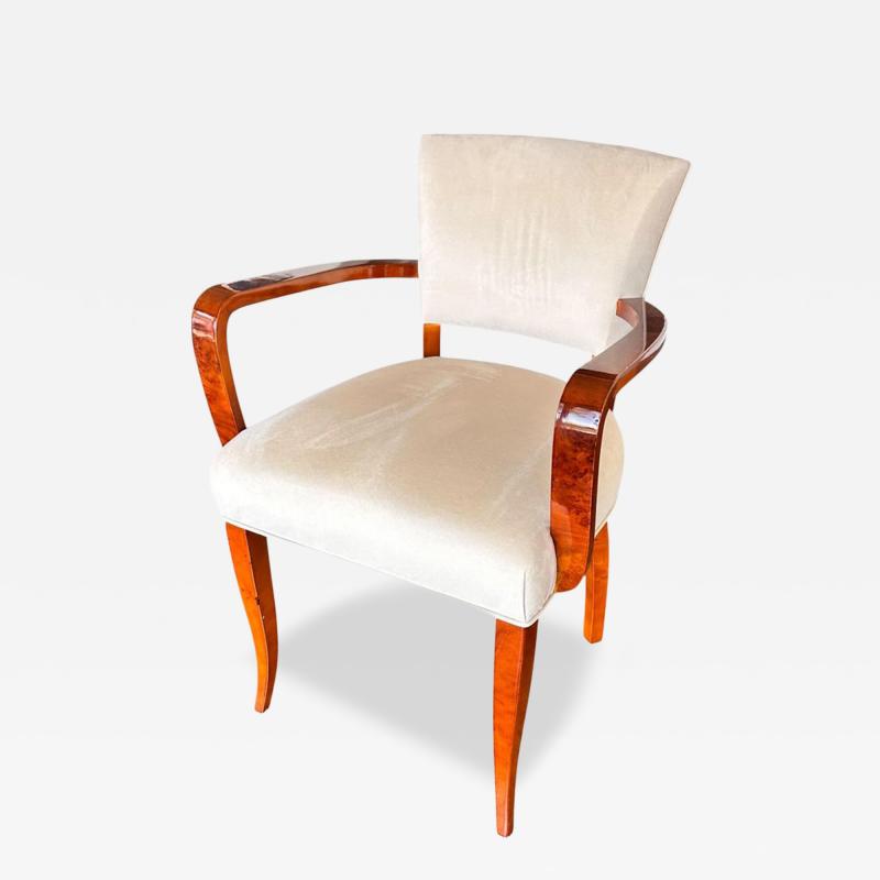 Jules Leleu French Art Deco Butterfly Arm Chair c 1935 1 of 4