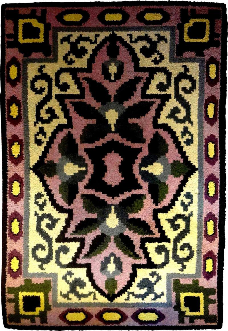 Jules Leleu French Art Deco Rug in the Style of Jules Leleu