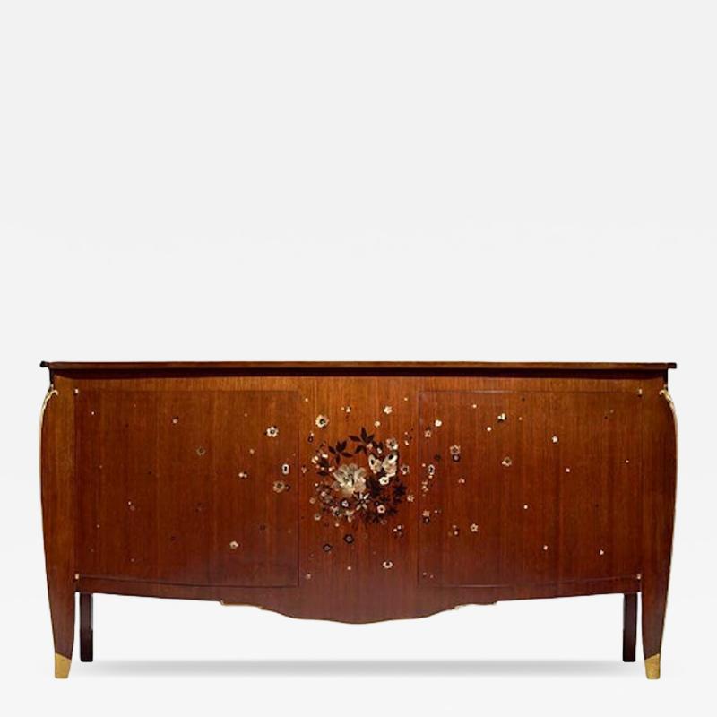 Jules Leleu Important Jules Leleu Inlaid Sideboard