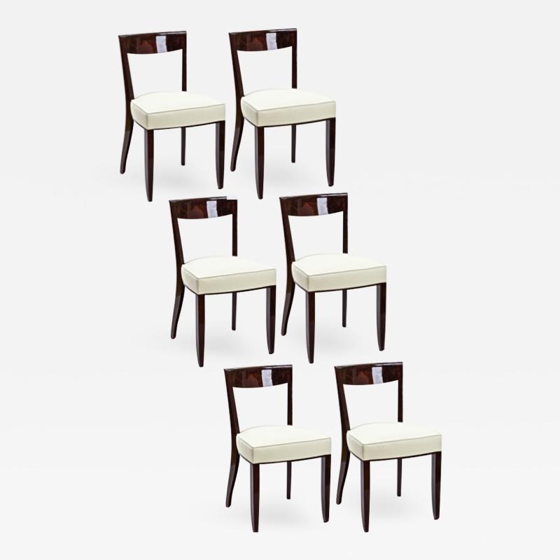 Jules Leleu Jules Leleu exceptional set of 6 dinning chairs