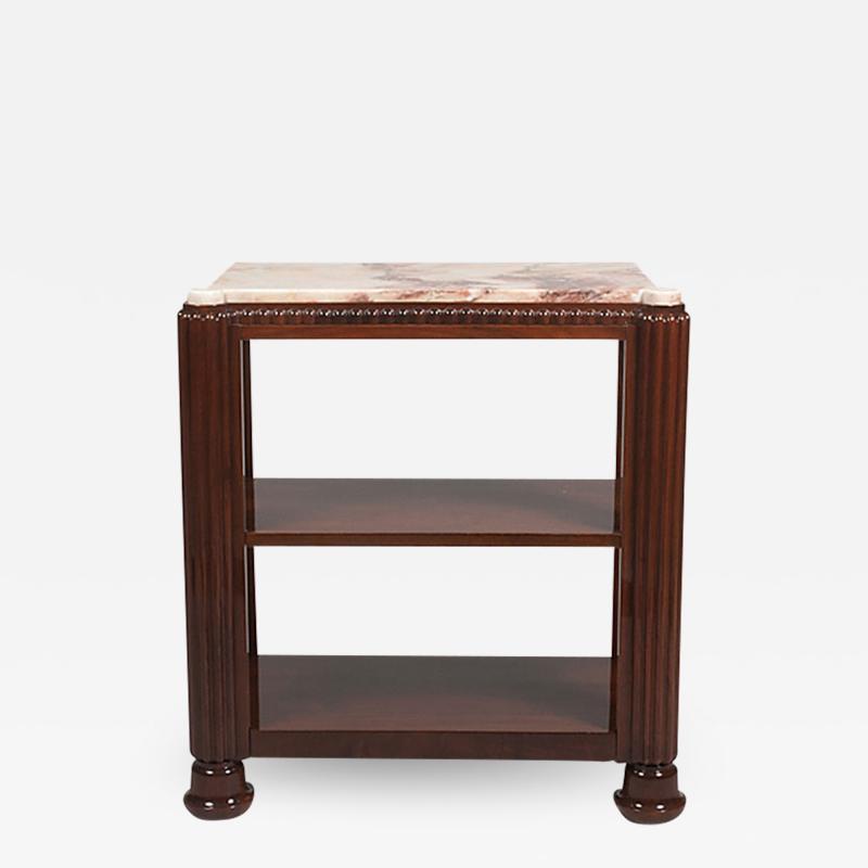 Jules Leleu Petite Marble top Etagere