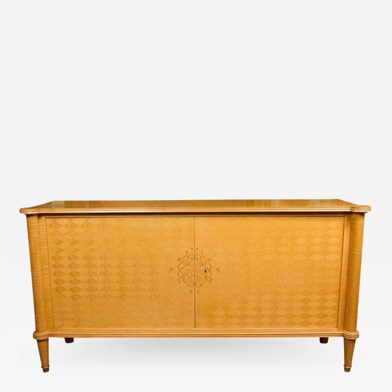 Jules Leleu Stylish sycamore buffet by Jules Leleu