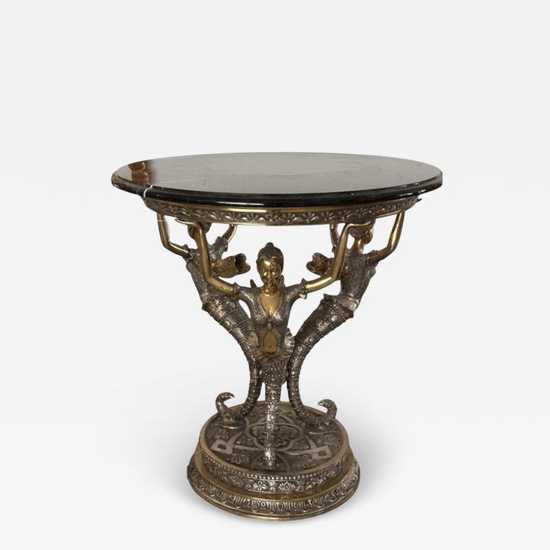 Jules Moigniez French Bronze Sculptural Side Table by Jules Moigniez 1 of 2