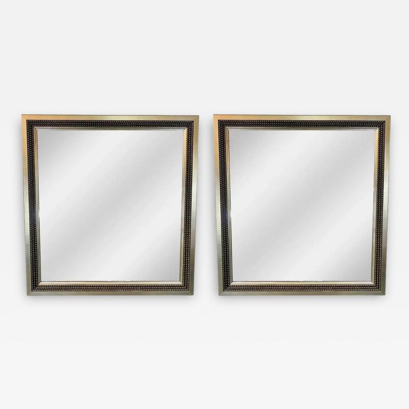 Julian Schnabel Julian Schnabel Brutalist Style Silver Studded Console or Wall Mirror a Pair