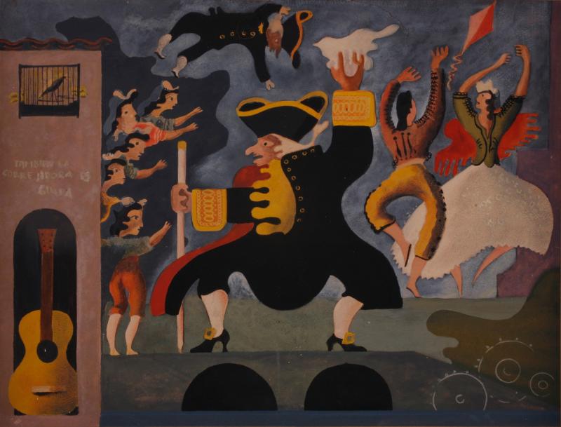Julio De Diego Julio del Diego 1900 1979 Three Cornered Hat Spanish School ca 1940
