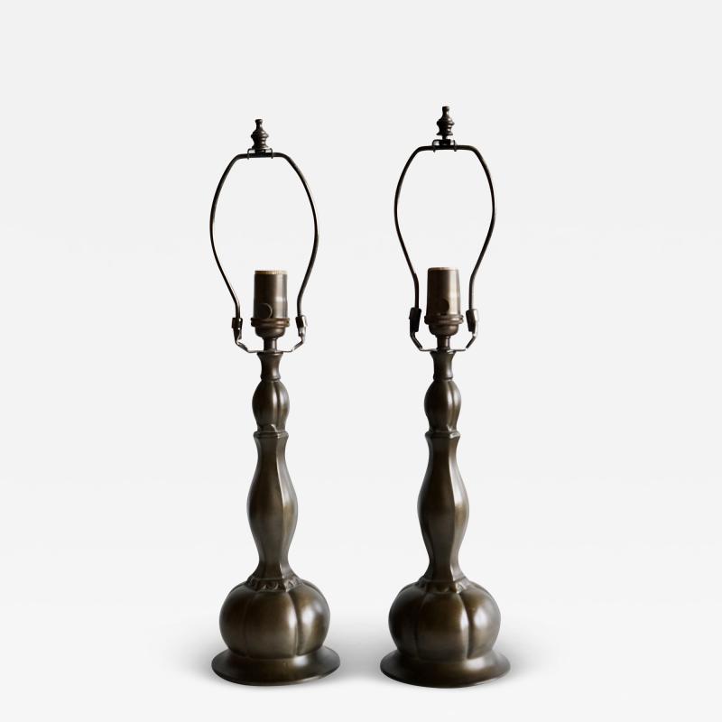 Just Andersen A pair of table lamps by Just Andersen